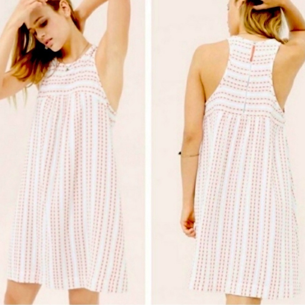 LOU & GREY orange & white Catalina dress